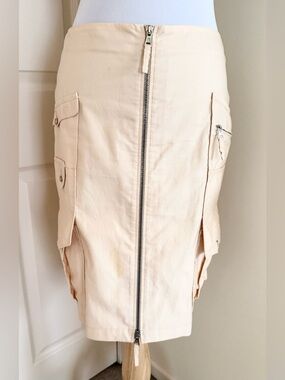 JEAN PAUL GAULTIER DRESSY SPORTY SKIRT CREAM COLOR IT46/12US